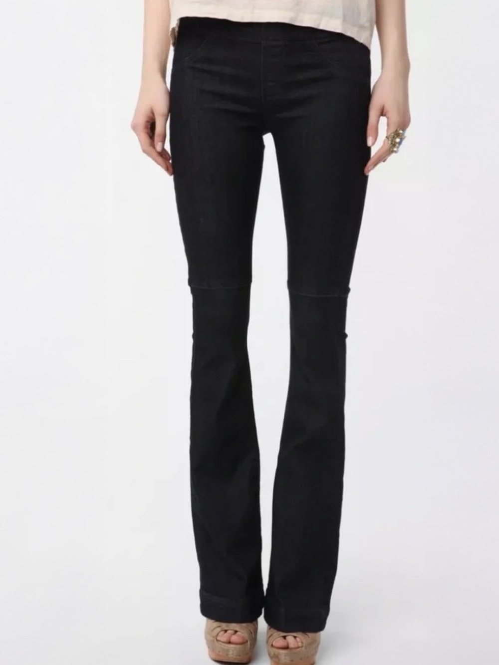 BDG Urban Outfitters Black Pull-On Flare Jeans 27 Long 33" Inseam